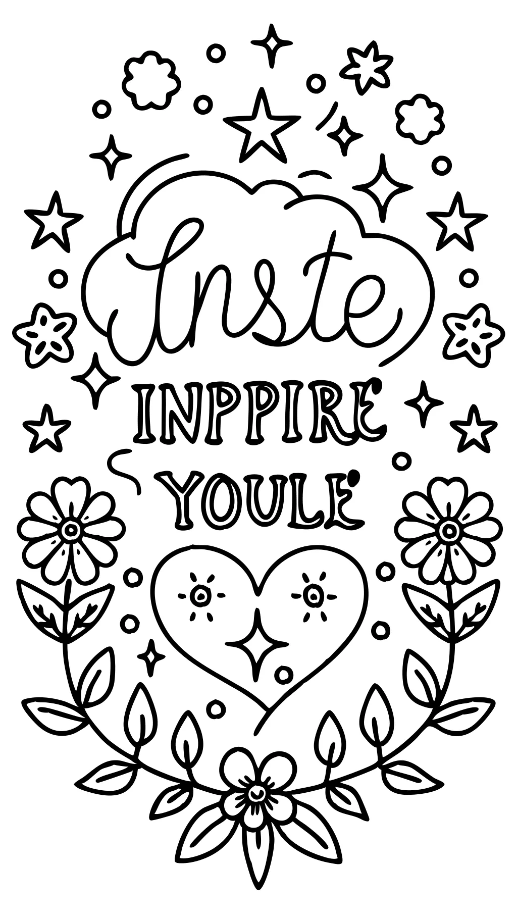 positive quote coloring pages